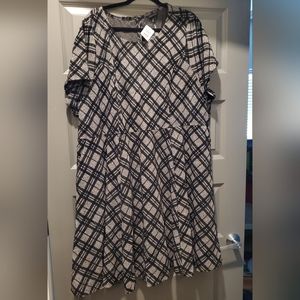 Torrid size 5 plaid work dress